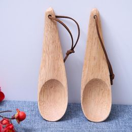 Creatieve houten lepel huishoudelijke houten kruiden lepel rijst schep camping koffie lepel 15cmx4cm rrc667