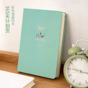 Creatief werk Agenda Boek 365 Planner Notebook Kleurrijke binnenpagina Illustratie Jaarlijks dagplan Record Life Briefpapier