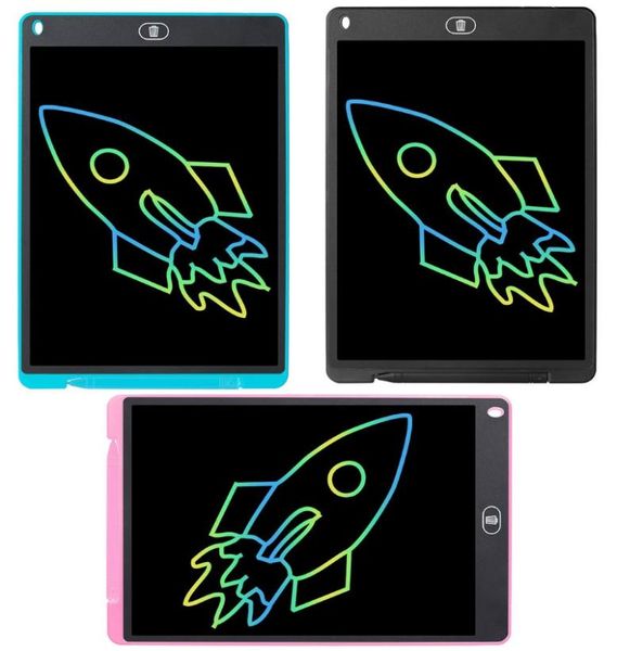 Tablette d'écriture et de dessin créative, bloc-notes de 12 pouces, tableau d'écriture graphique LCD couleur pour l'éducation et les affaires, entier 2488383