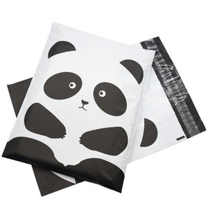 Panda Bolsas de almacenamiento Embalaje de logística Bolsa de mensajería Transporte de compras Mylar Postal Business Holiday Party
