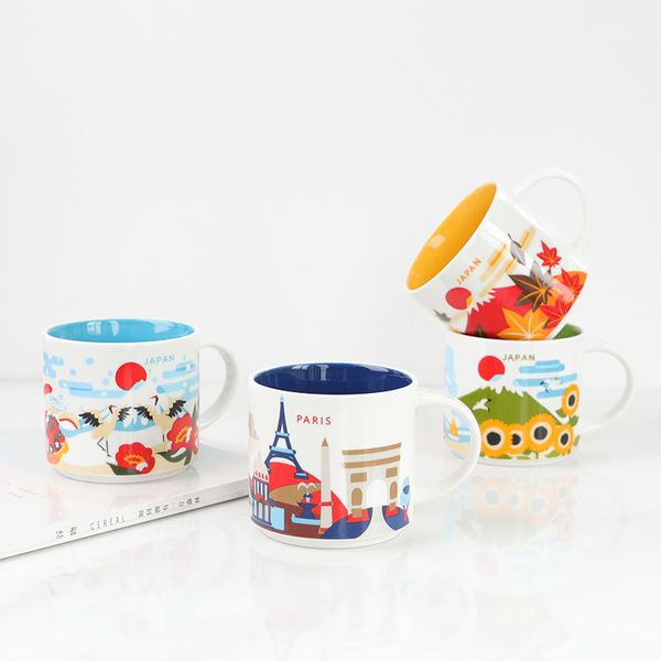 Créativité City Cup USA tasse en porcelaine Collection mondiale céramique japon angleterre londres ShaiHai ShenZhen BeiJing 220311