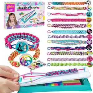 Kit de fabrication de bracelets d'amitié créatifs pour filles, Kits de bricolage, jouets, cadeaux d'anniversaire et de noël pour fournitures de fête, 231229