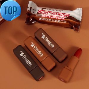 Creativiteit Hot sale groothandel Chique chocolade snoeppakket charme 3 kleuren veganistische matte vloeibare lippenstift