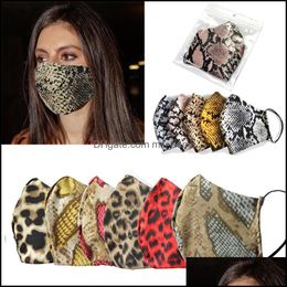 Creativiteit Luipaard Drukgezicht Masker modeontwerper stofveilig wasbare wasbare herbruikbare sportcycling mannen en vrouwen buitenafdrukaflevering