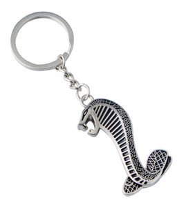 Créativité Metal Cobra Snake Emblem Badge Keychain Key Ring Car Cavying Intérieur Accessoires 2461672