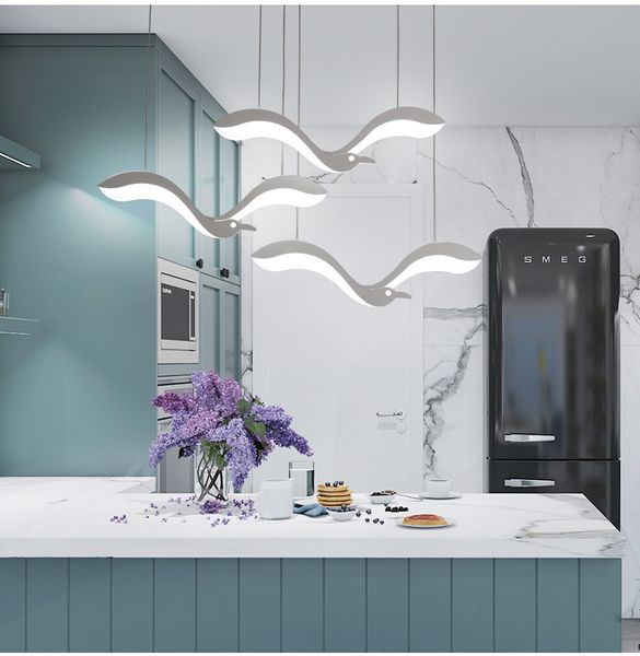Créativité moderne Led pendentif lustre lumières pour salle à manger cuisine réception suspension luminaire suspendu led lustre