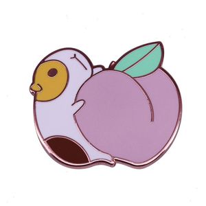 Créativité Peach Hard Enumel Pins Collectez Buton Cartoon Met Metal Broche Badges de revers de sac à dos