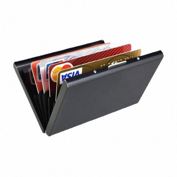 Porte-cartes de crédit Fi Purse Push Base avec couverture pour cartes Cartes Smart Carte Holder Fi Mini Card Card pour BUSIN R3XJ #