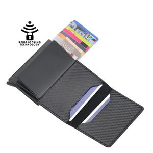Creditcardhouder Wallet Money Clips Men Women RFID Aluminium Bank Cardholder Case Vintage lederen portemonnee 5 kleuren