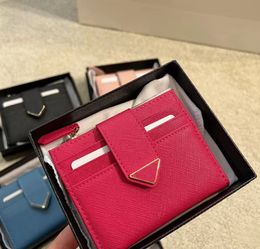 Creditcardsleuven Designer portemonnee portemonnees kaartenhouder Nieuwe portemonnee sleuteletui Dames heren box Driehoek Lederen rits luxe dames visitekaartjes portemonnees