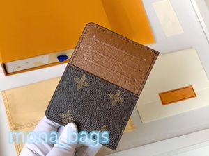 Creditcardportemonnee Designer Korte leren portemonnee Heren en dames Muntsleutelportemonnee Ultradun en gemakkelijk mee te nemen met doos