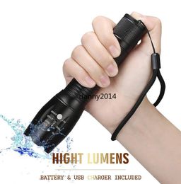 Tactische jacht zaklampen XML T6 3800LUMENS High Power LED zaklamp Toortjes Mini Zoombare waterdichte zaklampen Torch Light voor 3xaaa of 1x18650 batterij