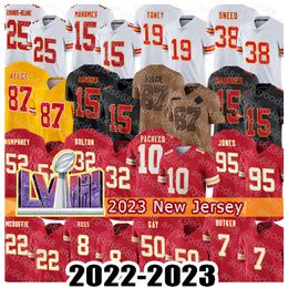 Creed Humphrey Patrick Mahomes camisetas de fútbol 87 Travis Kelce 32 Nick Bolton 95 Chris Jones Clyde Edwards-Helaire Isiah Pacheco Felix Anudike-Uzomah Rashee Rice