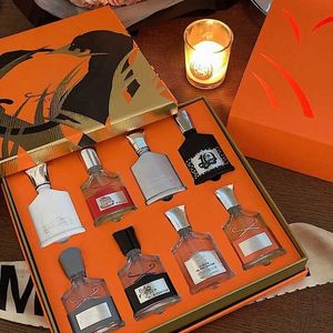 CREEDMan Ensemble de parfum 15 ml 8 pièces Costume Spray masculin Coffret cadeau exquis avec buse Édition Highedt pour toute peau Meilleure qualité JT2N