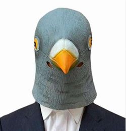 Masque de tête de pigeon effrayant 3D Latex Prop Animal Cosplay Costume Party Halloween 2938214