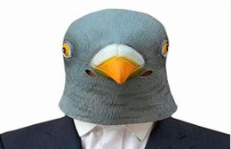 Masilla de cabeza de paloma espeluznante 3D Prop de látex Animal Cosplay Disfraz de disfraces Halloween 7295898