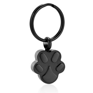 Llavero de cremación para mascotas para cenizas colgante de acero inoxidable recuerdo de cremación memorial colgante