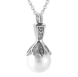 Crematie Sieraden Manme Pearl Ashes Holder voor PET Human Cremation Urn Pendant Vintage Pearl -sieraden Exquise Women Gift Keeps3782282
