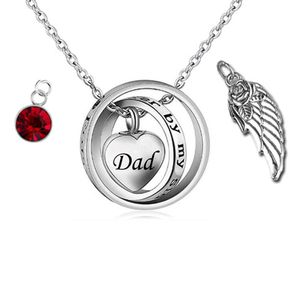 Crematie sieraden niet langer aan mijn zijde, voor altijd in mijn hart gesneden medaillon Memorial ketting keepsake urn hanger