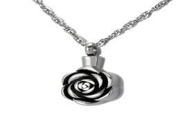 Crémation Jewelry Rose Urn Collier For Ashes KeepSake Memorial Pendant Llocet en acier inoxydable Collier de souvenir imperméable1319454