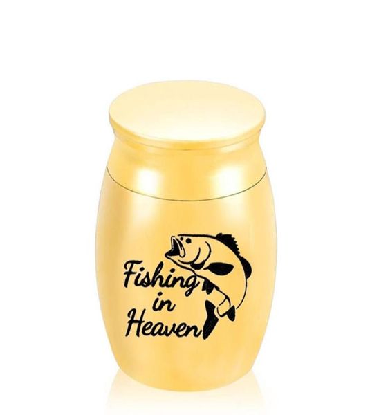 Crémation Urns Ashes Holder KeepSake Pet Memorial Mini Urn Jar Funeral Urn Pendant Fishant in Heaven 30 x 40mm5246728