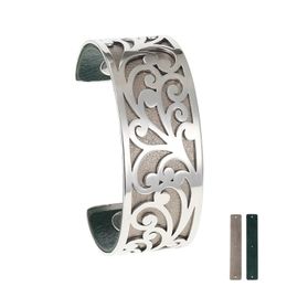 Cremo bloem armband bangle Bijoux acier Inoxidable femme verwisselbare kleur leer manchette voor 2021 Kerstmis