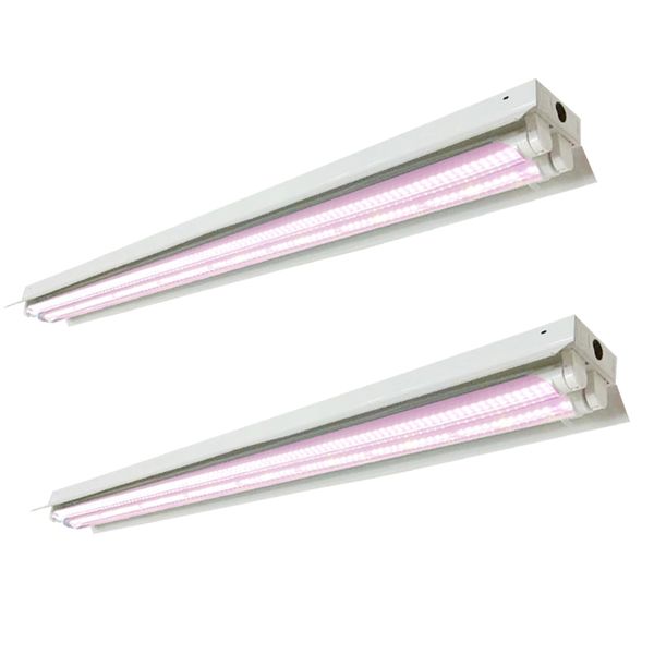 LED élèvent des lumières à spectre complet T8 G13 Tube GrowLight Strips 4Ft élèvent des ampoules pour plantes d'intérieur à effet de serre blanc rosé Design connectable usastar