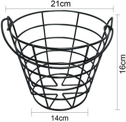 Crestgolf Metal golfmand golfbalcontainer met handgreepaccessoires bevat bevatten 50 stks golfballen