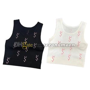 U-hals tank top letters print sportvest dames outdoor fitnessvesten sneldrogend mouwloos t-shirt