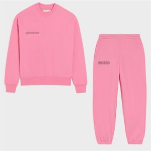 Sweat-shirt à col rond Pantalon de survêtement Set Femmes 2 pièces Sweat-shirt surdimensionné Costume Plus Taille Top Joggers Pantalon de survêtement Survêtement Femme 211116