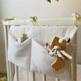 Crib katoenluierfles molair speelgoed opbergzak gebruikt om baby's kleding luiers te bewaren speelgoed gemakkelijk te hangen van hoge kwaliteit 220531