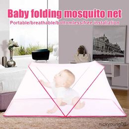 Crib Netting 2024 Mosquitera para niños y bebés para cama, tienda de viaje portátil plegable para recién nacidos, instalación gratuita, cuna portátil para el hogar