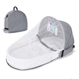 Cuna Netting Baby Bed Plegable Portable con neto y nido de toldo para la cuna infantil de la cámara 240326 Drop entrega a niños Maternity Nursery Be Otoqy