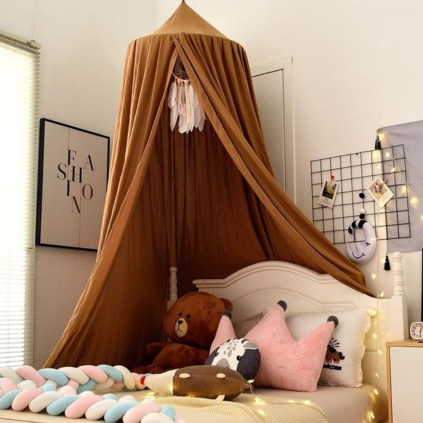 Berceau Filet Bébé Berceau Lit Tente Accroché Dôme Moustiquaire Bébé Lit Bébé Fille Chambre Décor Enfants Lit Auvent Tente 230613