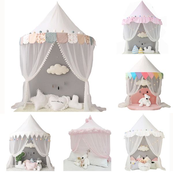 Filet de berceau bébé moustiquaire lit à baldaquin tente de jeu pour enfants enfants maison de jeu rideau de lit à baldaquin pour chambre fille princesse décoration chambre 230823