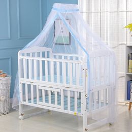 Crib Netting Baby Mosquito Net Infant Crib Kwikkelbare bed Luifel Kinderhangende koepelbed Geboren Speel Tent Room Slaapkamer Decoratie Beddengoed 230225