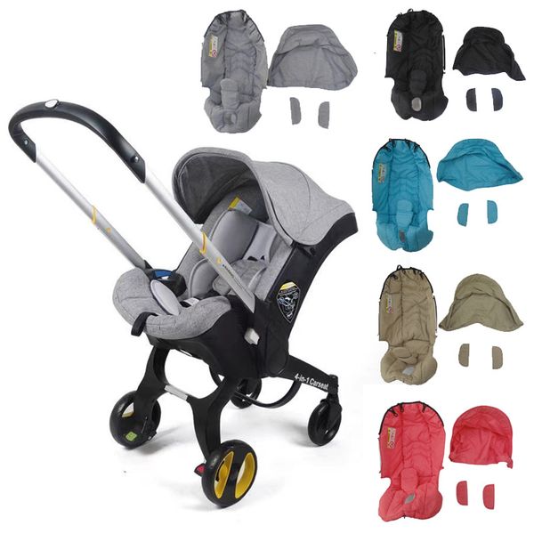 Crib Netting Doona Stroller Kit de lavado de repuesto para 4 en 1 Car Seat Canopy Sun Cover Accesorios 5 colores 230620