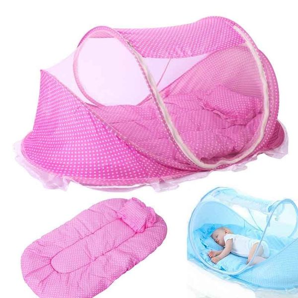 Berceau Filet Pliant Bébé Literie Berceau Filet Portable Bébé Moustiquaires Lit Matelas Oreiller Costume Pour Enfants D'été Protéger Tente Literie 230510