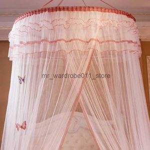 Wiegnetten Groot Bed Gaas Sheer Muggengordijn Thuis Slaapkamer Decoratie Klamboes Romantische Hangende Bed Volant Q231205