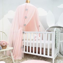 Crib Netting Mosquito Net Hanging Tent Star Decoratie Baby bed Luifel Tule Gordijnen voor slaapkamer Play Huis Kinderen Kinderkamer 230106