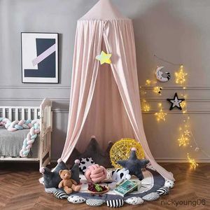 Filet de berceau Style nordique coton princesse moustiquaire enfants bébé lit chambre décor auvent rideau literie ronde suspendue dôme tente tente de jeu