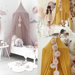 Filet de berceau Style nordique princesse dentelle enfants bébé lit chambre à baldaquin moustiquaire rideau literie dôme tente 230301