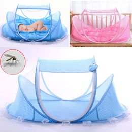 Crib Netting Portable Baby Crib Netting Folding Mosquito Net Infant Cradle Bed Mesh Mesh Matras Kussen Geboren slaapkussen Cover Play Tent Set 230823