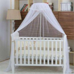 Crib Netting Summer Baby Mosquito Net Mesh Dome Slaapkamer Gordijnnetten Geboren baby's draagbare luifel Kinderen bed Supplies 230512