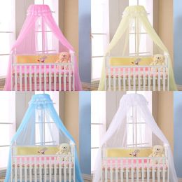 Crib Netting Summer Mosquito voor babykinderen anti-insect ademende elegante luifel bedgordijnen 221205