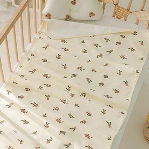 Draps de berceau imperméables, matelas à langer pour bébé, garçons et filles, drap plat 120x60cm, housse de lit 240106