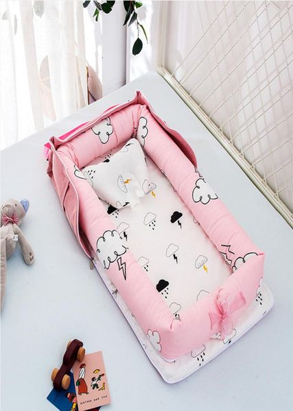 Berceaux pour bébé Portable bébé nid lit pour garçons filles lit de voyage infantile coton berceau berceau bébé couffin nouveau-né lit LJ2008188777943