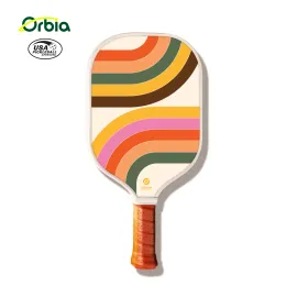 Cricket Orbia New Style Glass Fiber Pickleball Pagaies Raquettes 16 mm d'épaisseur Longueur 40cm Paddle Pickelball Sports Outdoor Raaquetes