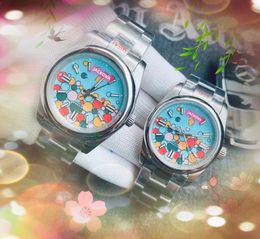 Criminaliteit Premium bloemen kleurrijke skelet wijzerplaat horloges 41 mm 36 mm 31 mm mechanische automatische bewegingstijd klok 904L roestvrij staal vrouwen vrijetijds vrijetijdsschenken cadeaus