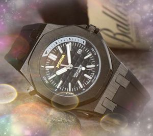 Crime Premium herenhorloges met grote wijzerplaat 42 mm quartz uurwerk mannelijke tijdklok horloge rubberen roestvrijstalen band saffierglas set vijzelarmband polshorloge geschenken